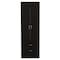 Tuhome Lisboa Armoire, Rod, Double Door, Two Drawers, Metal Handles, Black CLW4756 - alternate 5